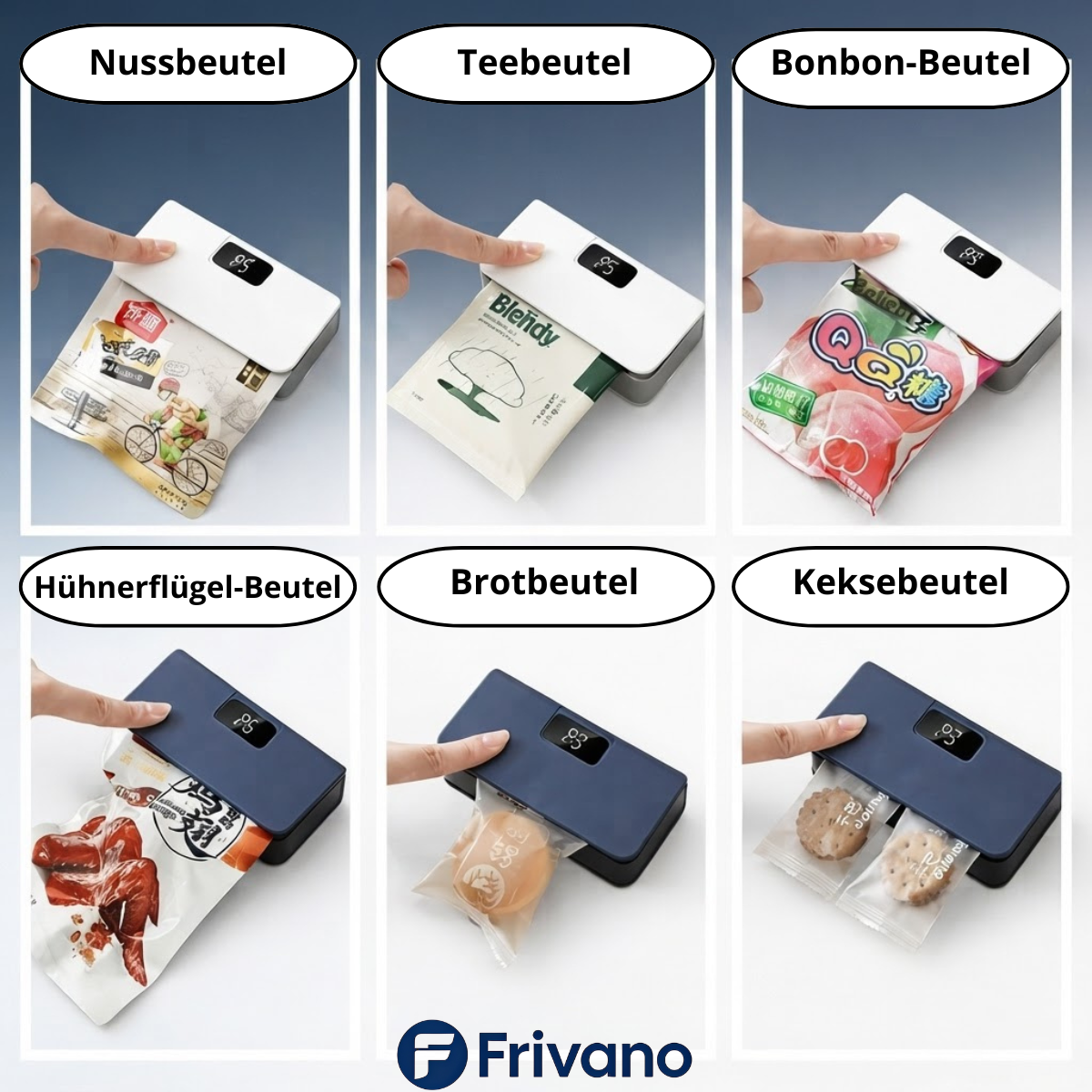 Frivano FrischFix – Mini Beutelverschweißer & Snack-Retter